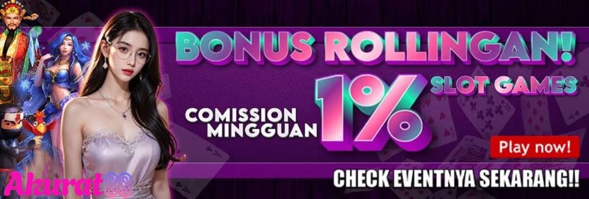 BONUS MINGGUAN SLOT ONLINE 1%